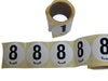 Roll of 100 numbers for leg/lane race numbers.  Single number per roll 