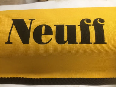 Soft yellow Neuff carry bag for one or two javelins.  Made by Nelco