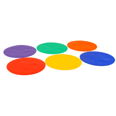 Set of 6 PVC coloured dots