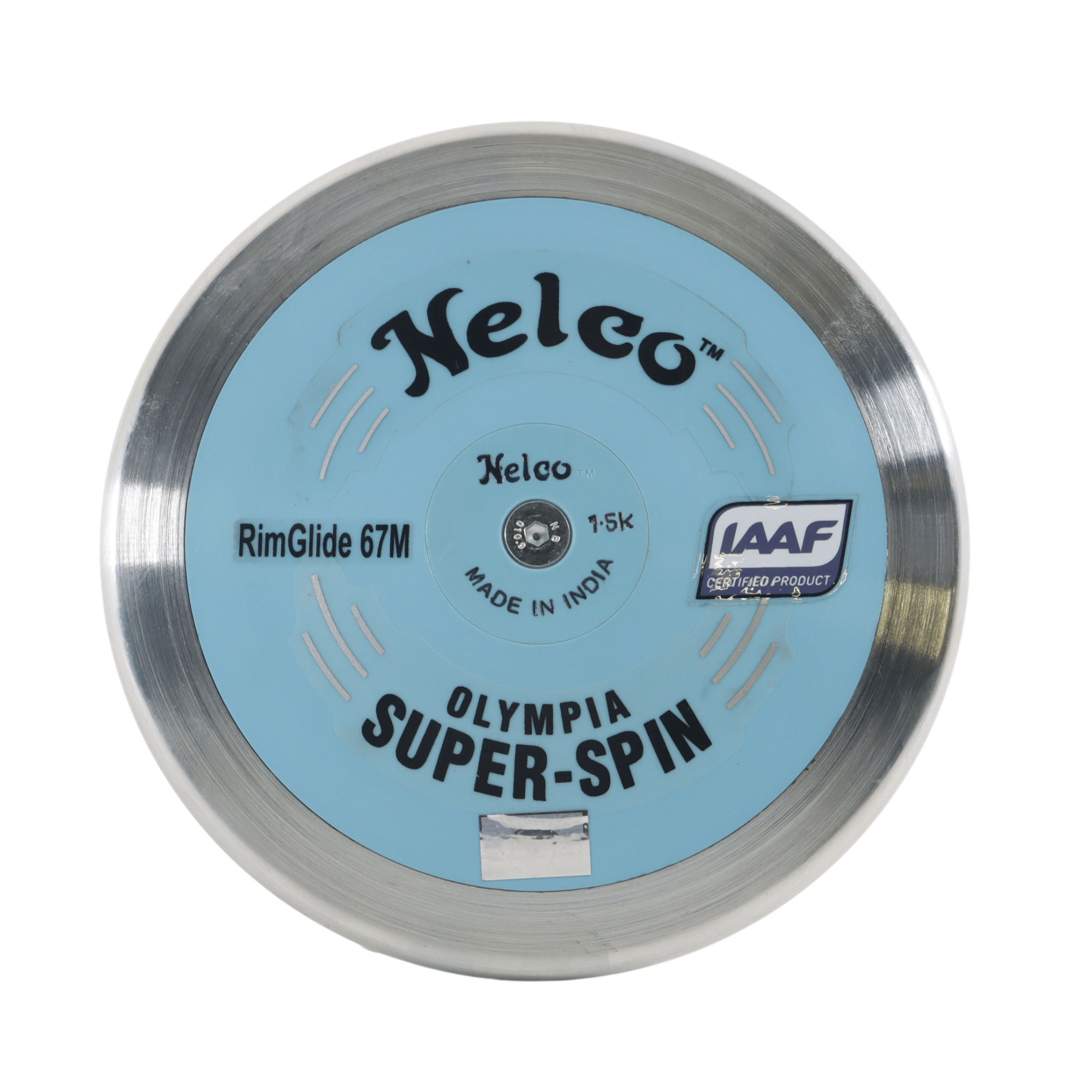 Nelco Olympia Super Spin Discus | Blue side plates | 1.5 kg