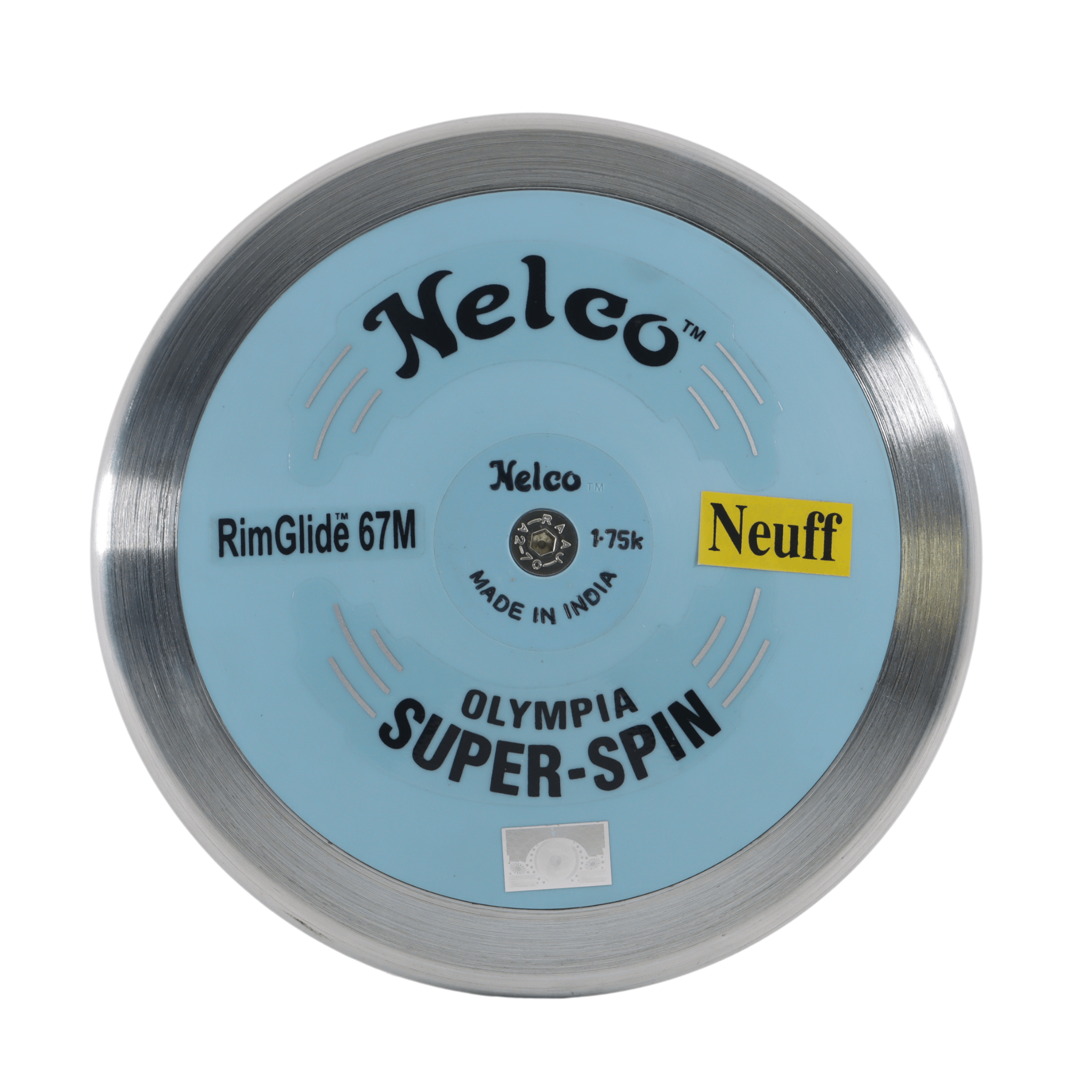 Nelco Olympia Super Spin Discus | Blue side plates | 1.75 kg