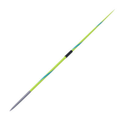 Nordic Valhalla Hard Javelin NXS | 800g or 600g | Yellow with turquoise spirals and dark grip
