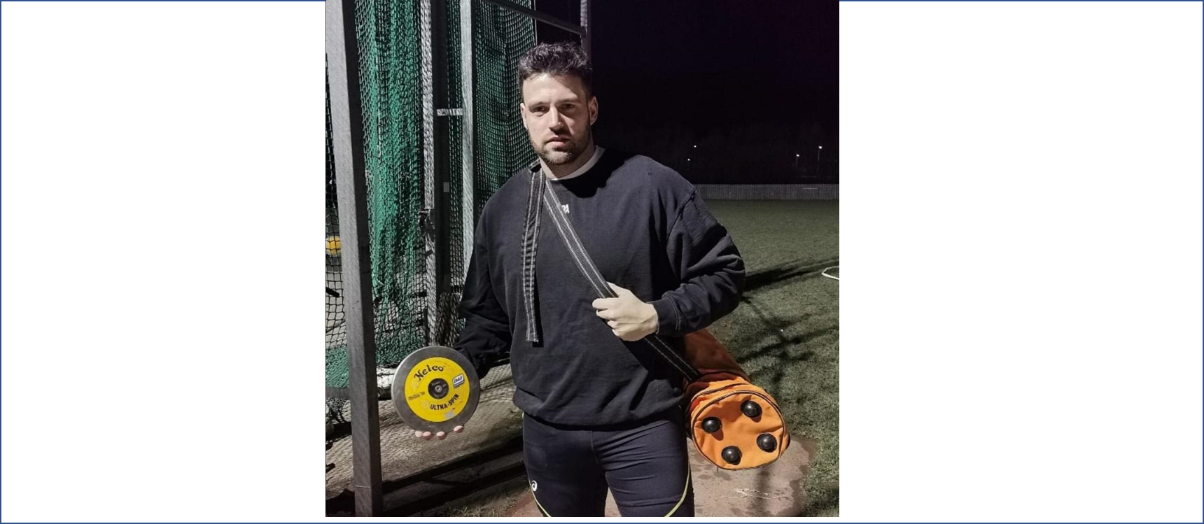 Brett Morse with a Nelco RimGlide discus