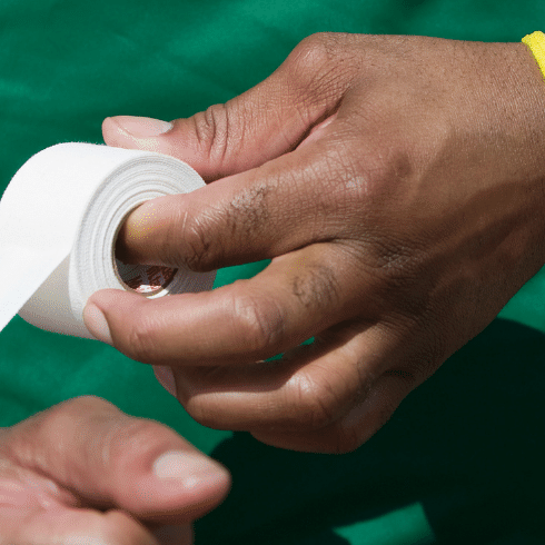 Hand Taping for Shot Putters by Chris Dyrmishi