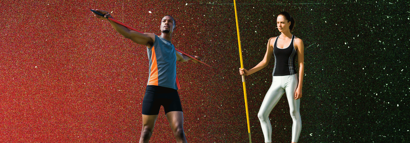 Javelin Athletes Preparing for Competition