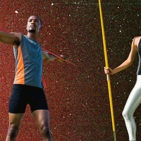 Javelin Athletes Preparing for Competition