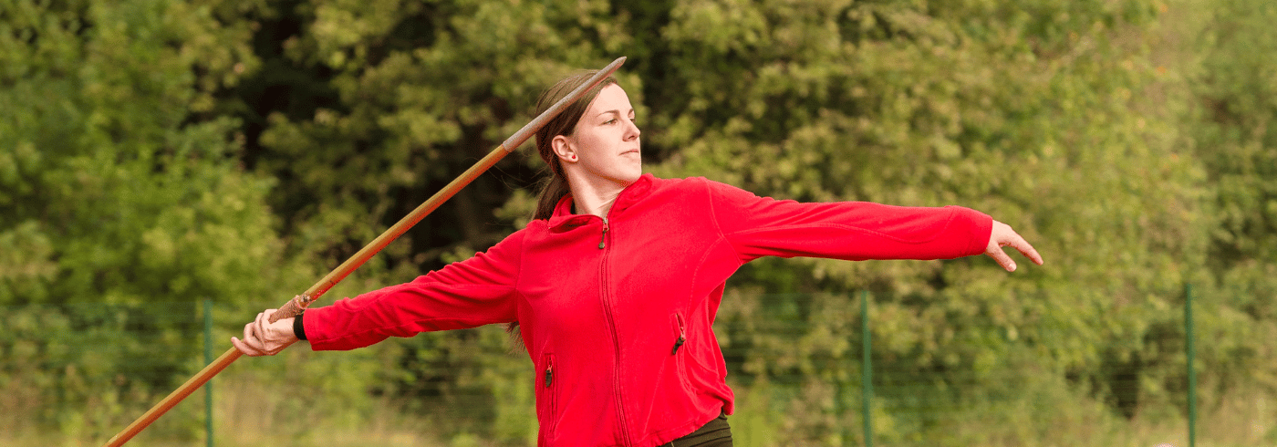 Winter Training Javelin Throw Bekah Walton