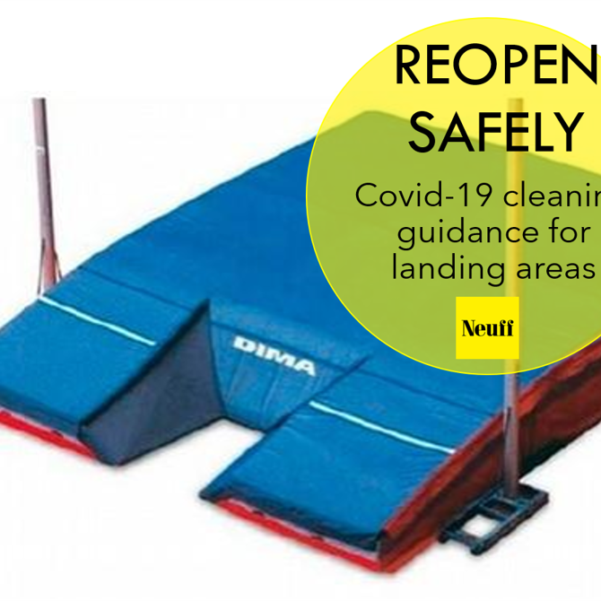 Covid 19 cleaning guidance for athletics landing areas
