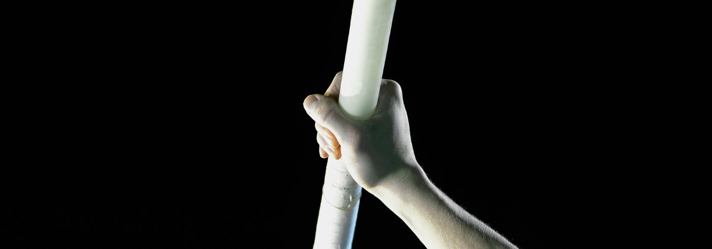 Pole Vault Athlete with Vaulting Pole