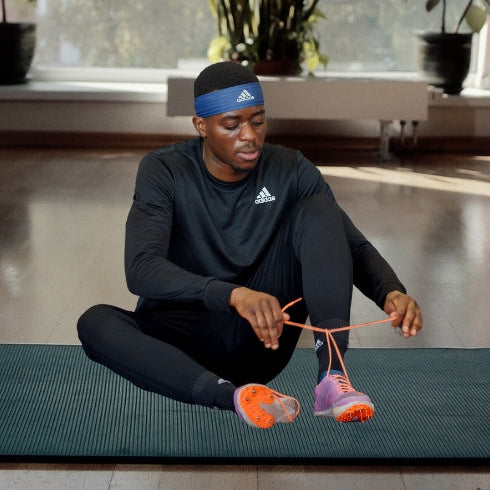 Destiny Ogali training at home