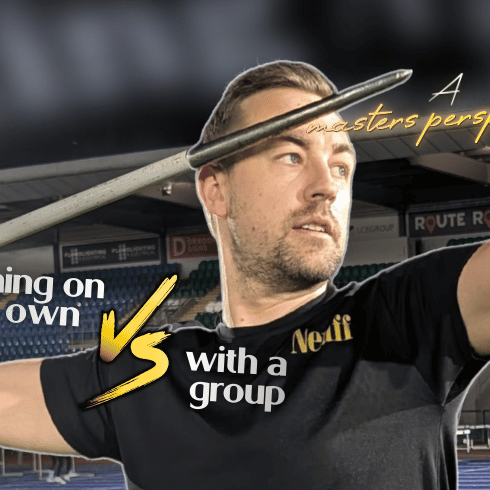 Training on your own vs with a group - a blog for masters athletes by Becki Hall