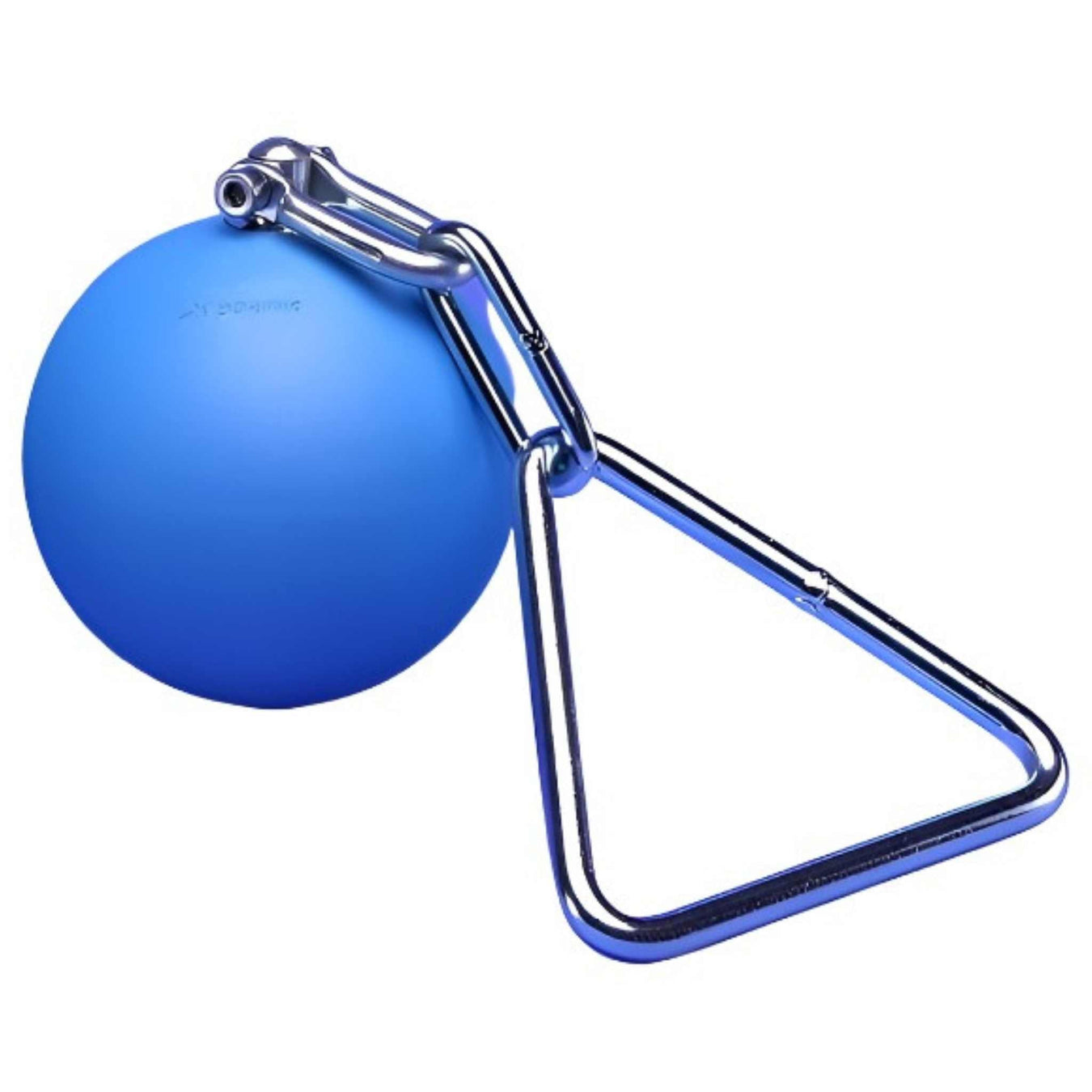 Masters Throwing Weight | Blue ball head attached to a metal link chain and handle