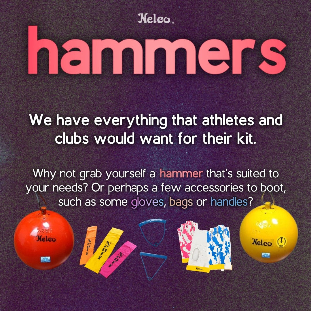 Throwing Hammer image, including text and images of hammers, handles, bags and gloves