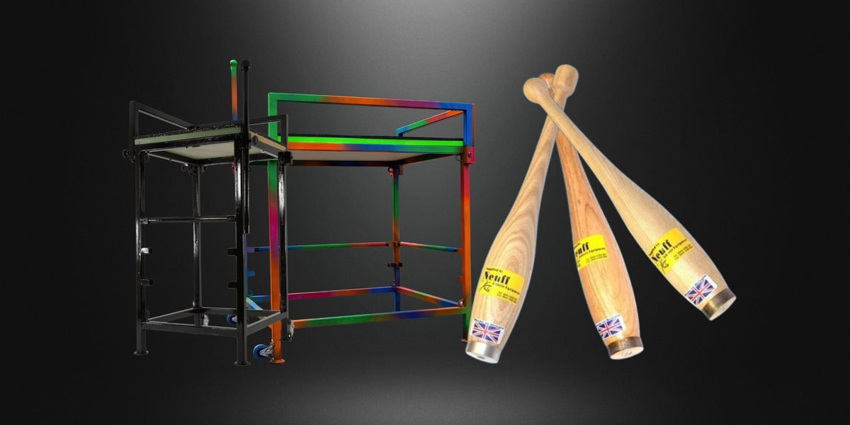 Neuff throwing frames and throwing clubs