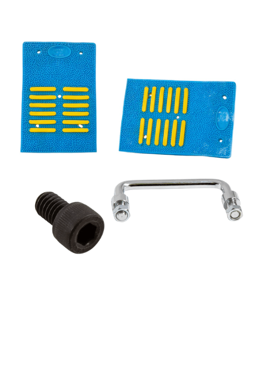 Replacement pads, bolts and handles for track starting blocks