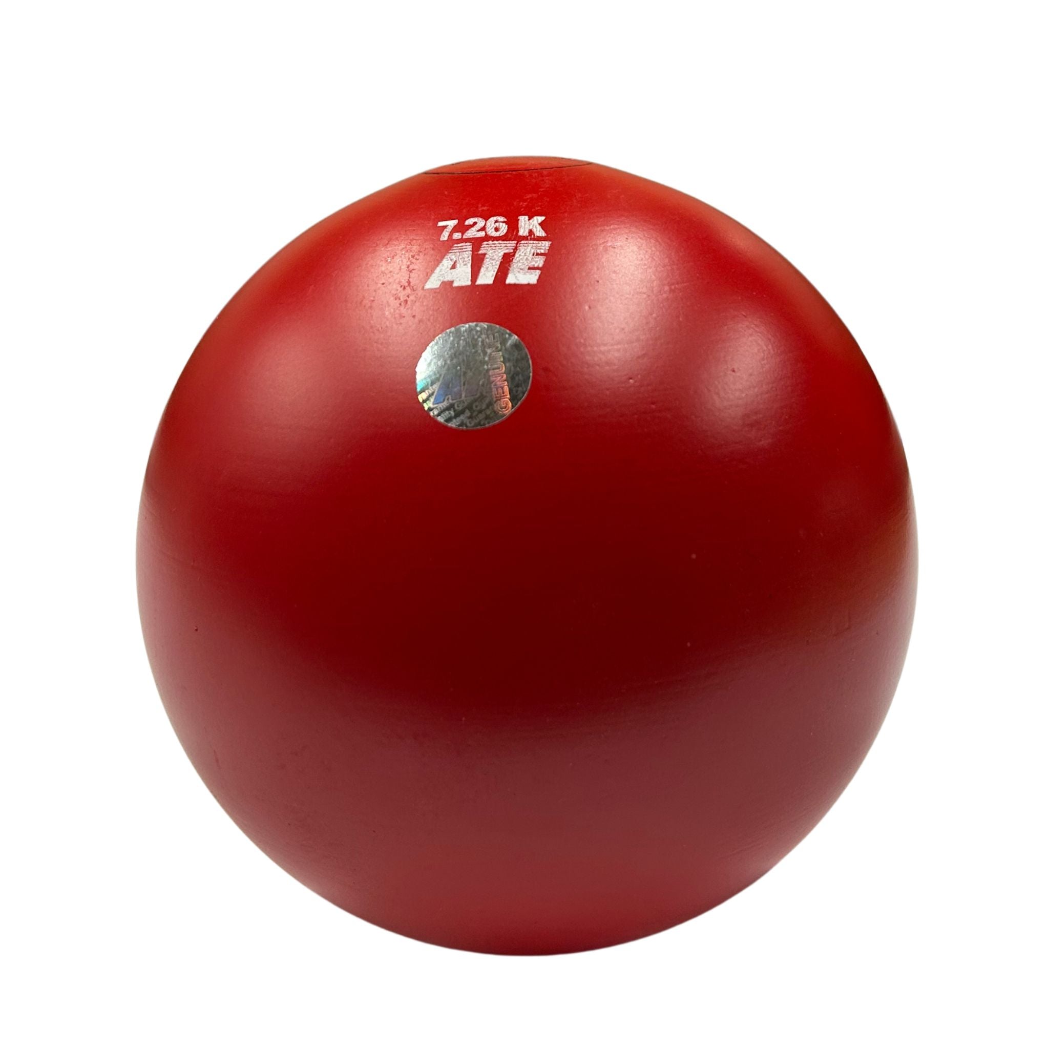 ATE 7.26kg turned shot in red