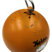 orange ball with swivel on the top and loop coming from the swivel