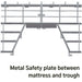 DIMA Galvanised Metal Platform to support Pole Vault Landing area | Safety plate to stop pole going under platform