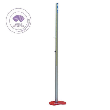 DIMA Grand Prix High Jump Uprights | Aluminium with red base | 0.8 - 2.6m | World Athetics Certified