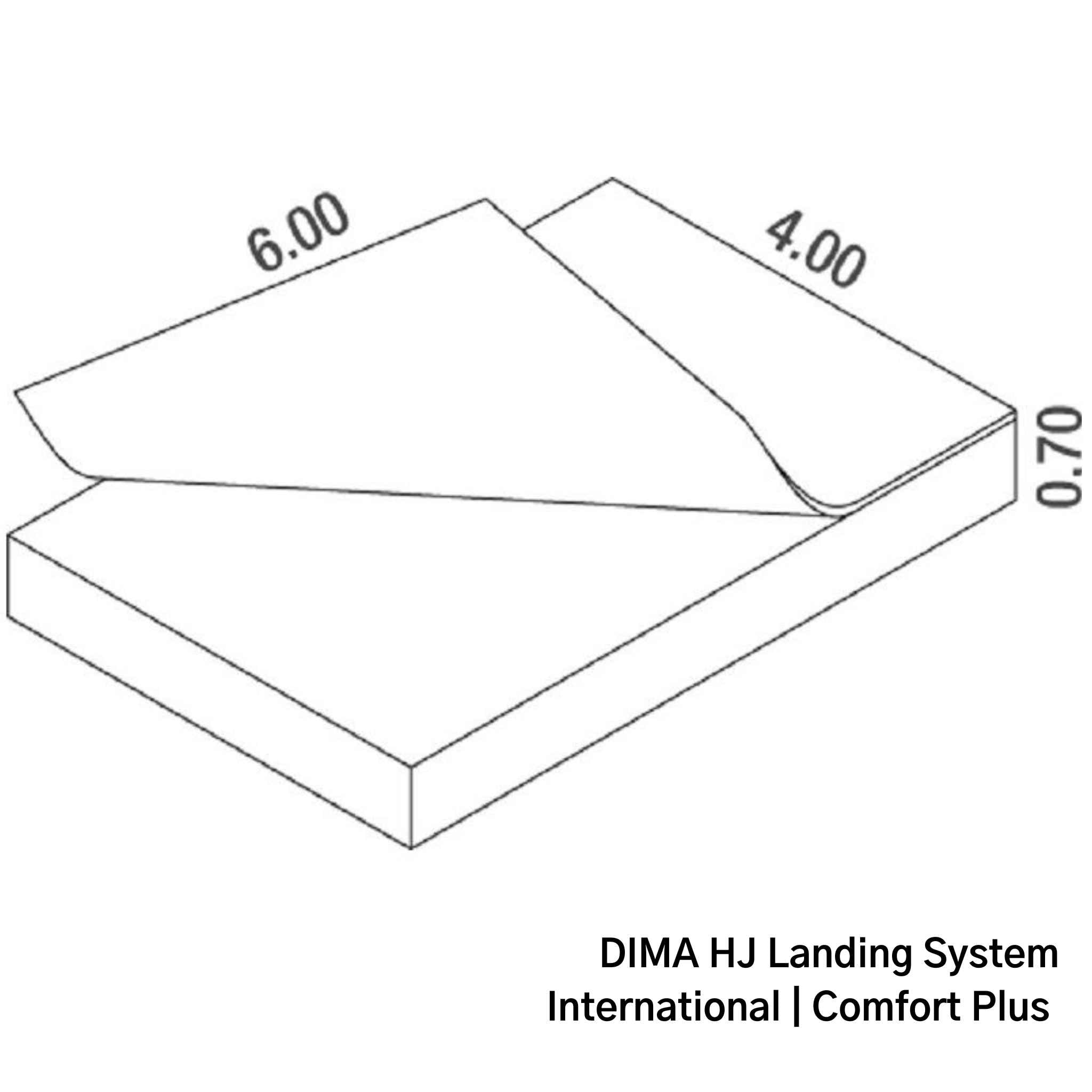 DIMA High Jump Landing System | International HJ Bed | Comfort Plus Diagramme