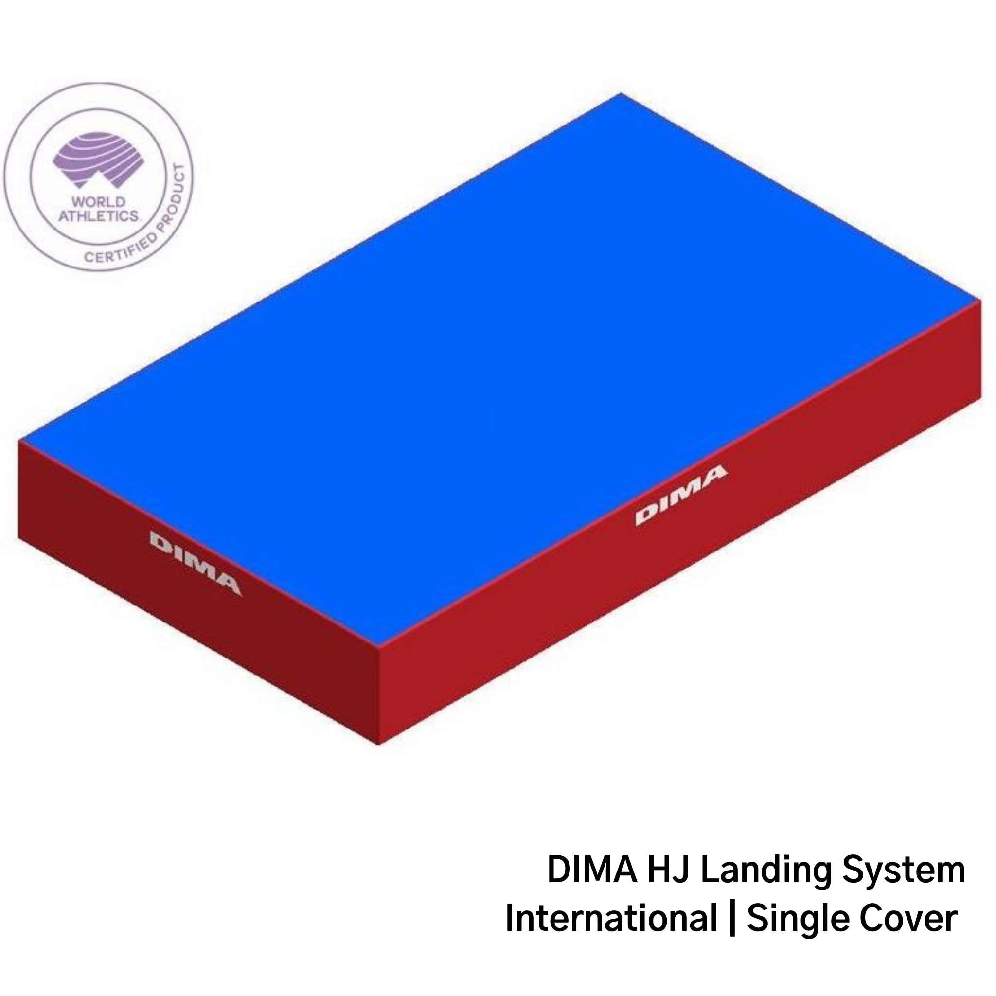 DIMA High Jump Landing System | International HJ Bed | Single Cover | 6 x 4 x .7m