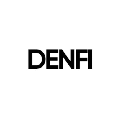 The word 'DENFI' in bold black uppercase letters centered on a plain white background.