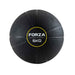 A black textured 6kg medicine ball with a central black label featuring the brand name 'FORZA' in white and a yellow ring, set against a plain white background.