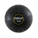 A black textured 7kg medicine ball with a central black label featuring the brand name 'FORZA' in white and a yellow ring, set against a plain white background.
