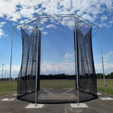Hillsport 7/10 WA Hammer and Discus Throwing Cage | Rear View | Black netting