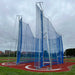Hillsport 7/10 WA Hammer and Discus Throwing Cage | Front/Side View | Blue netting