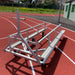 Aluminium Hurdle Trolley for 20, 30 or 40 hurdles | Hill Sport | View of handle