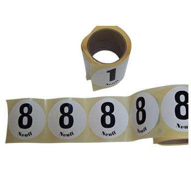 roll of leg race numbers various numbers