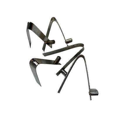 silver button spring clip for hurdles