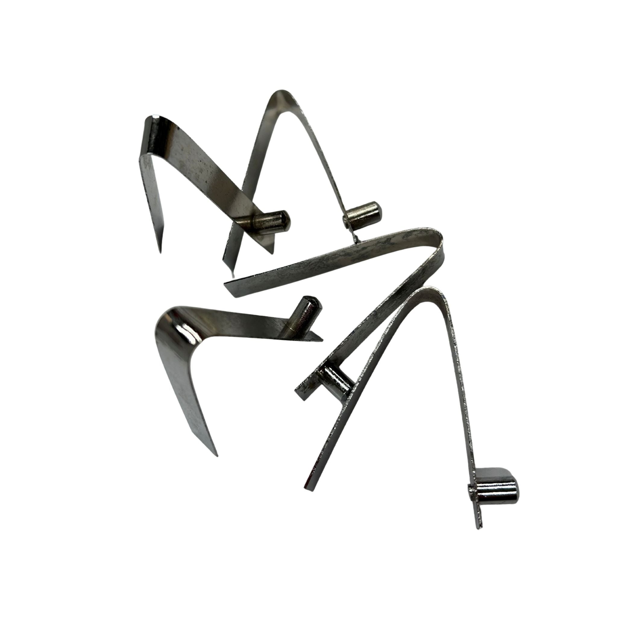 silver button spring clip for hurdles