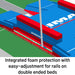 DIMA Double-Ended Pole Vault Landing System | International Bed | Integrated Foam Protection for rails