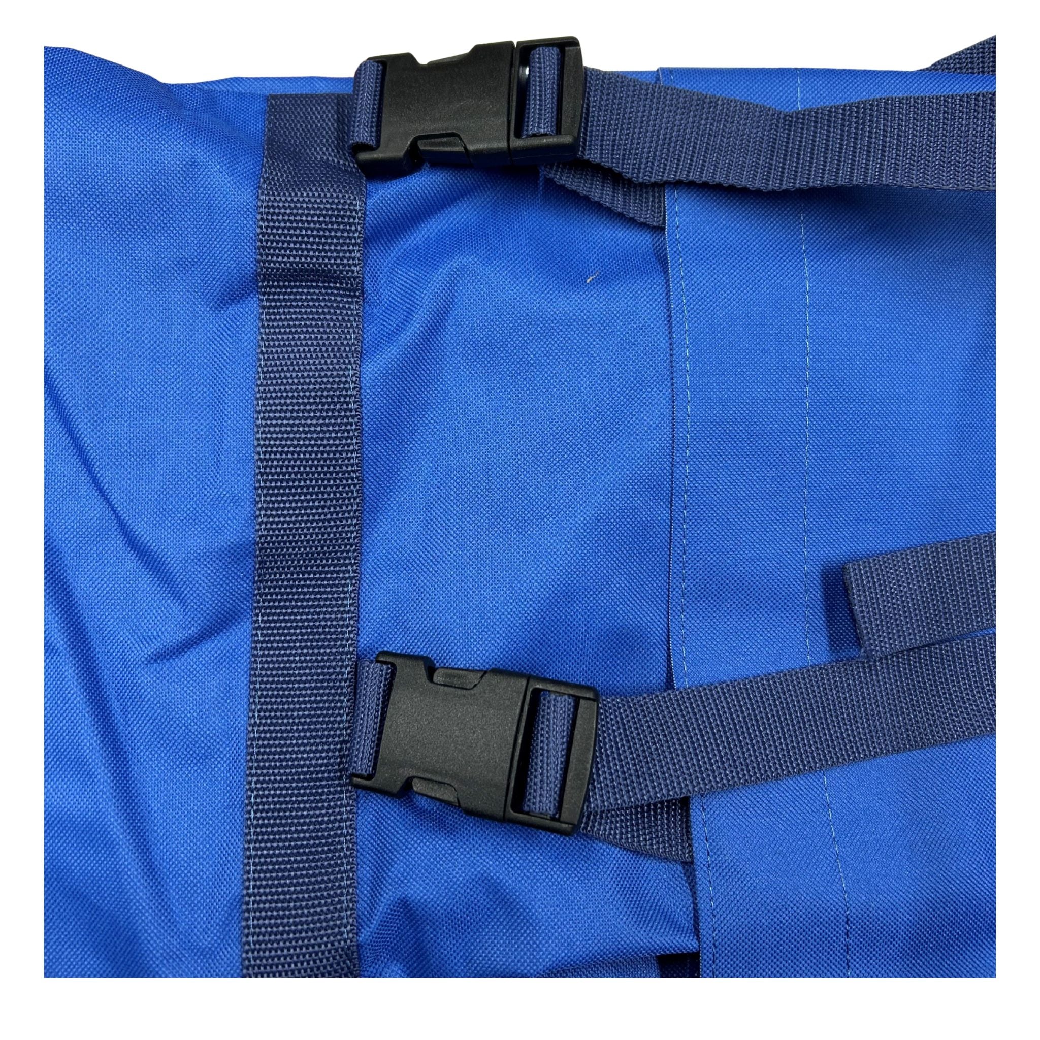 fastening on pole vault bag