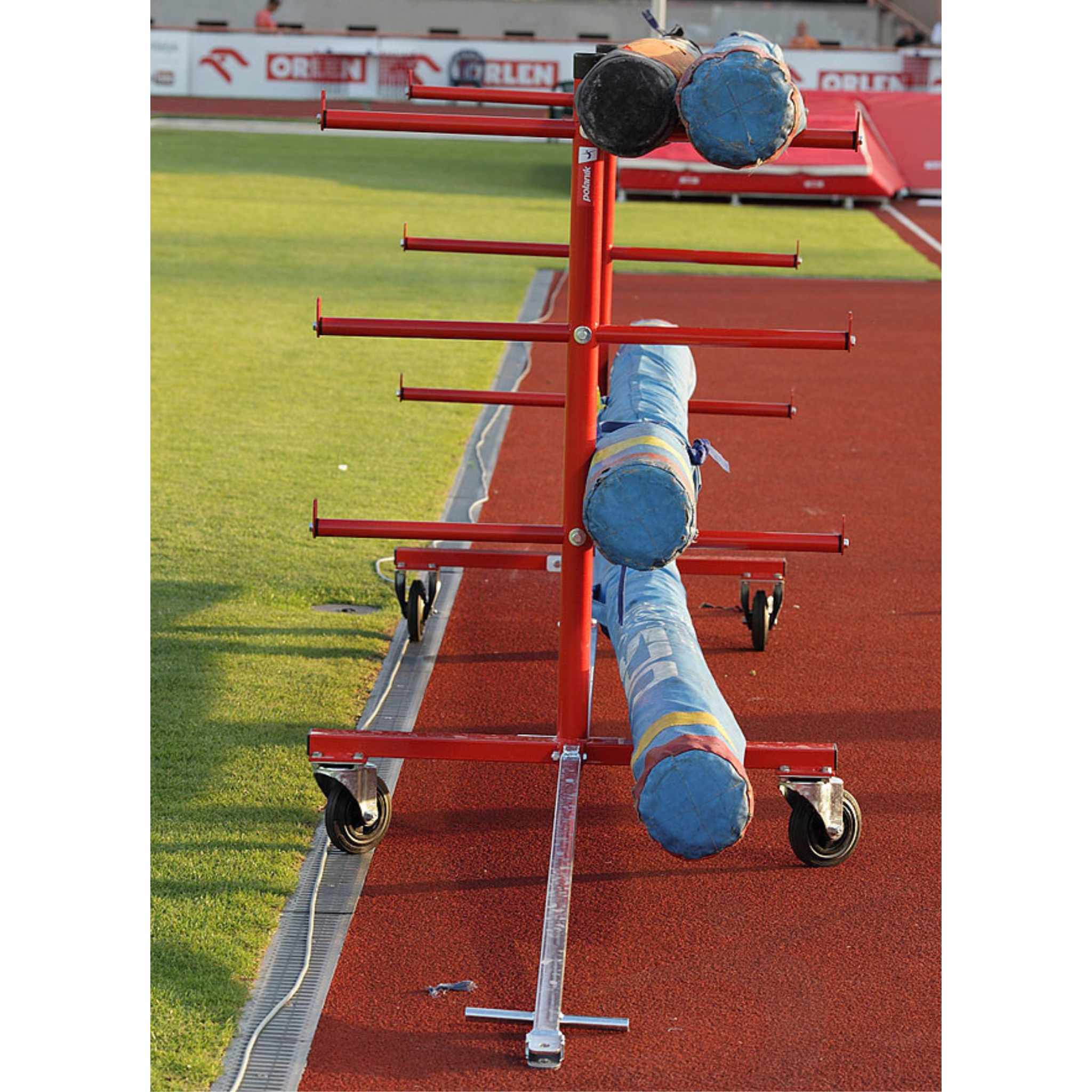 Pole Storage Rack System Rack Storage for Vaulting Poles | Polanik — Neuff Athletic Equipment