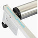 Invictus Active trainer equipment on a white background.  Close up of rear roller attachment.