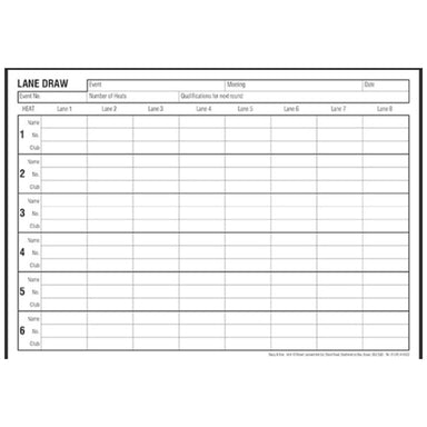 lane draw result pad