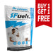 SFuels endurance supplement package with promotional text on a white background