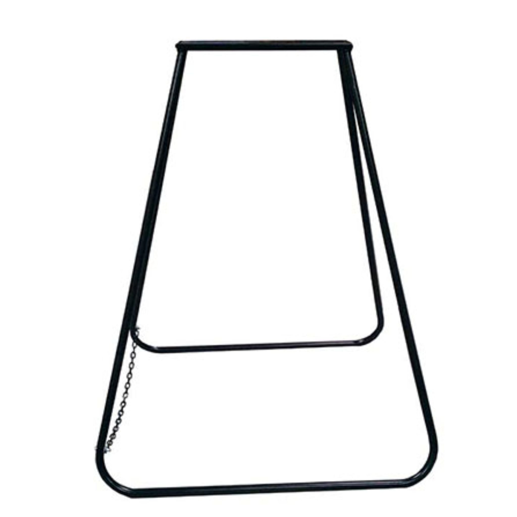 Black metal frame on a white background