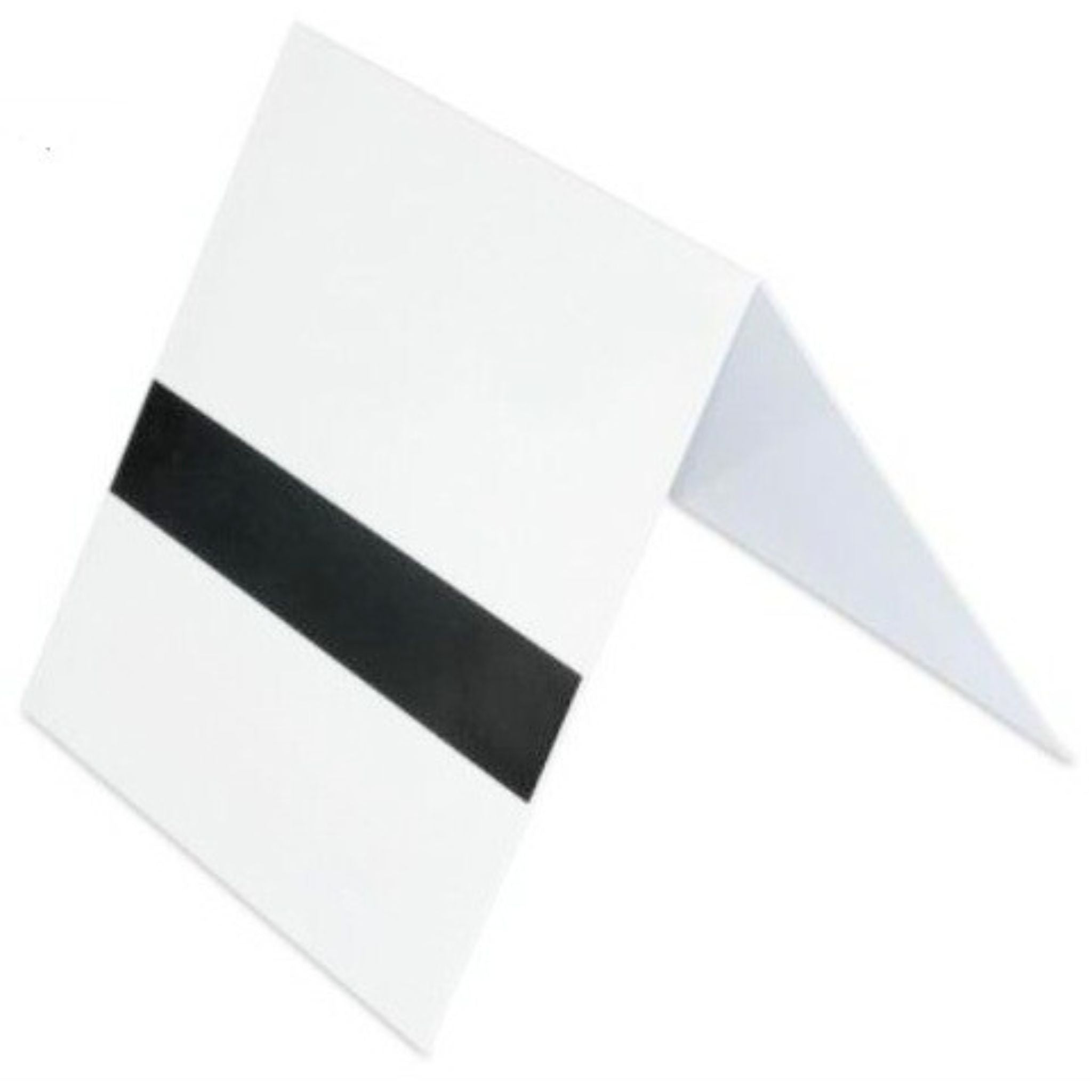 Triple jump sighting board, white metal board with sight line