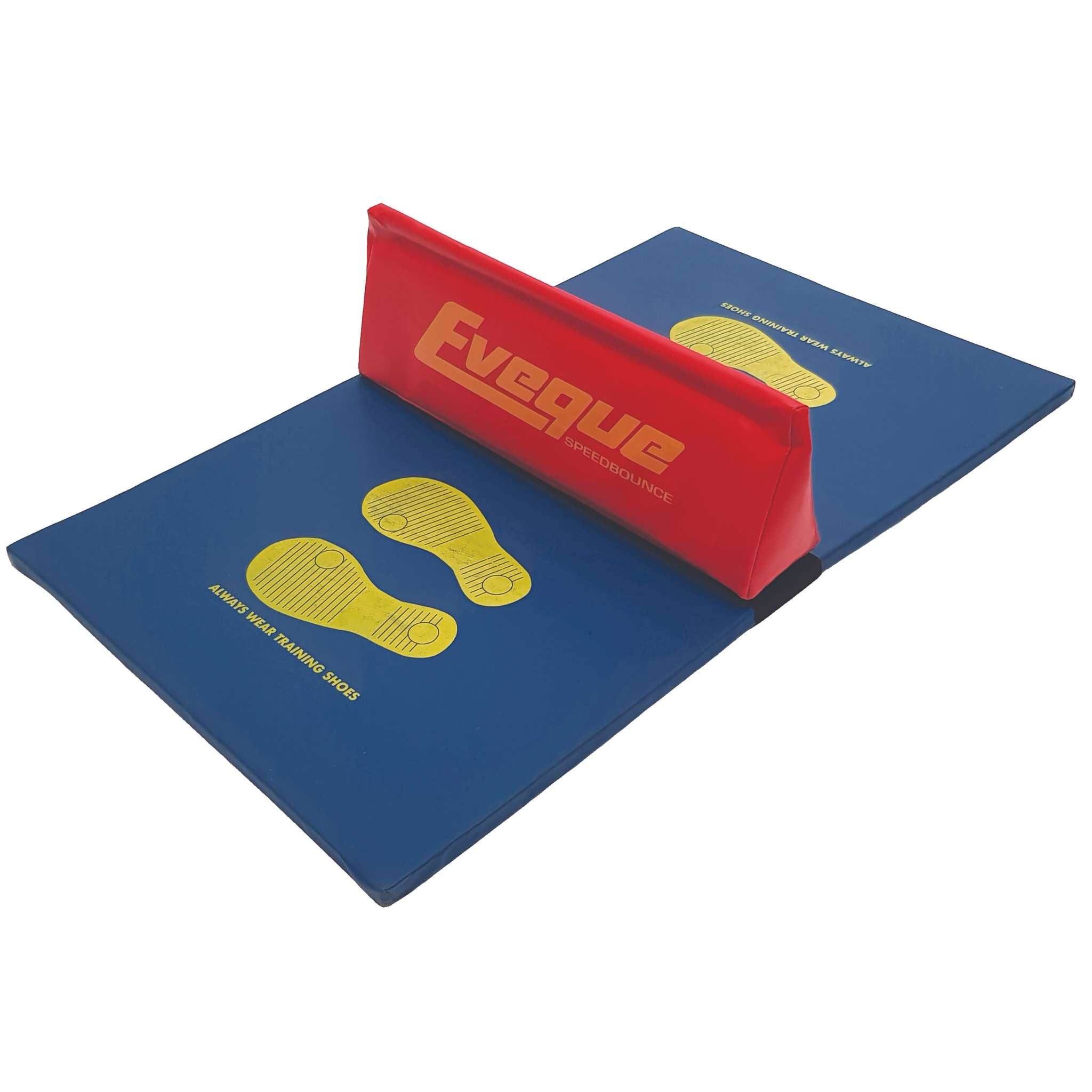 Speed Bounce Mat | Sportshall | Blue Mat with Red Wedge
