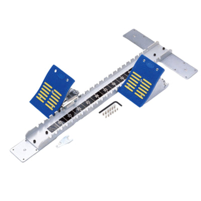 pro olympic starting blocks blue and yellow pads aluminium