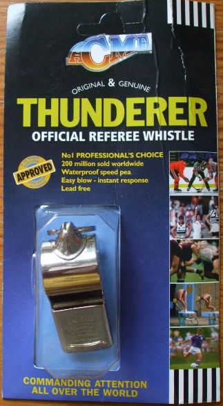 ACME Thunderer Whistle | Metal referee whistle that works in the rain