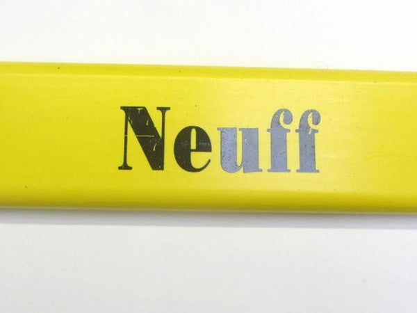 Yellow top bar for a hurdle.  Neuff Branding