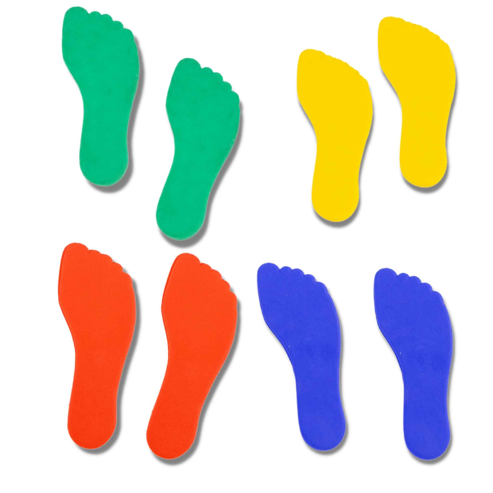 Pairs of agility feet markers | 4 colour choices