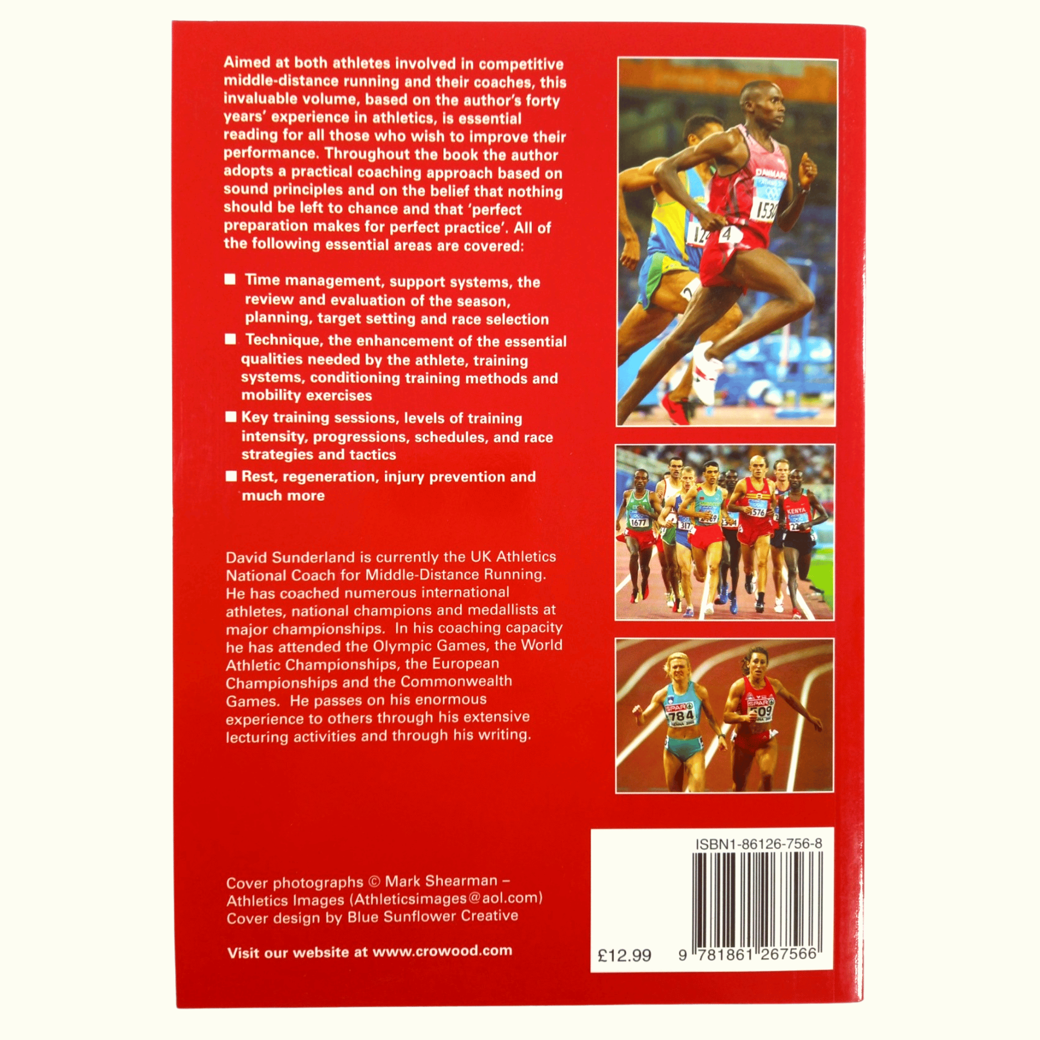 High Performance Middle Distance Running | Book by David Sunderland | Back Cover