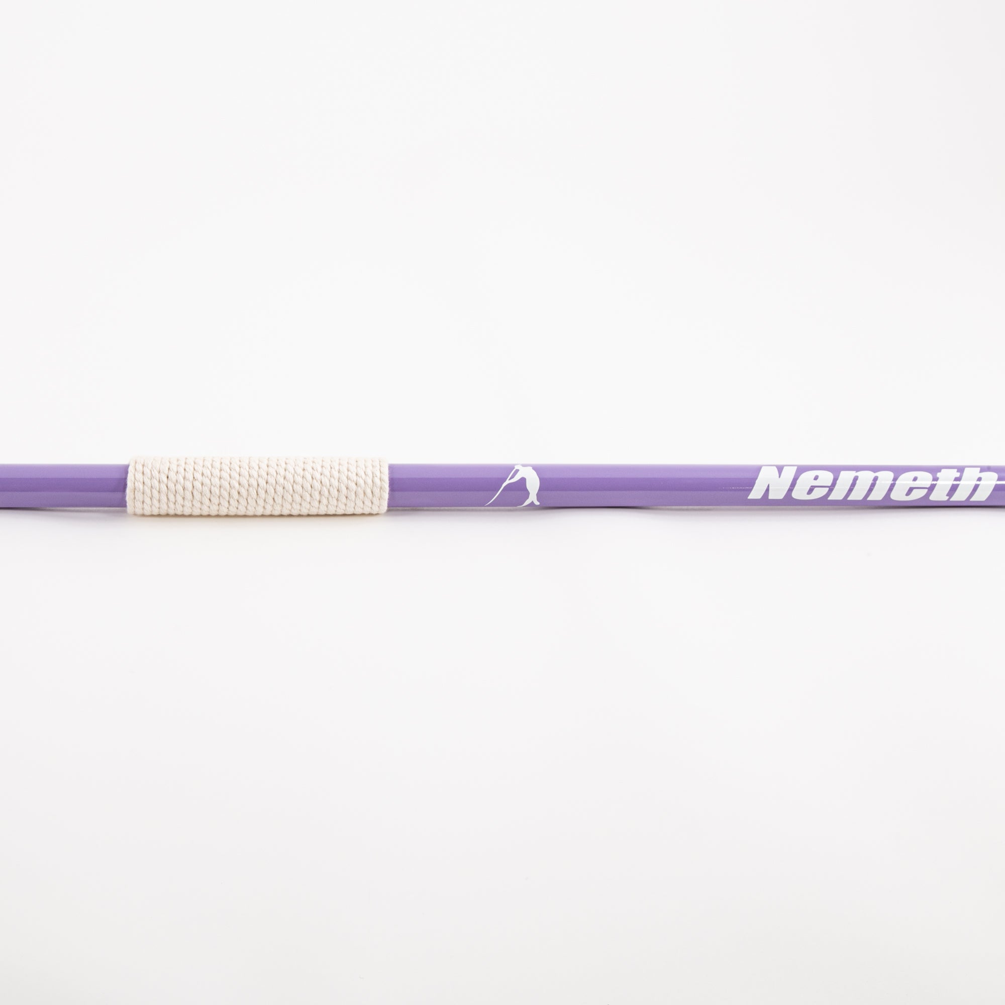 Nemeth Special Javelin | Detail of white grip cord on purple body