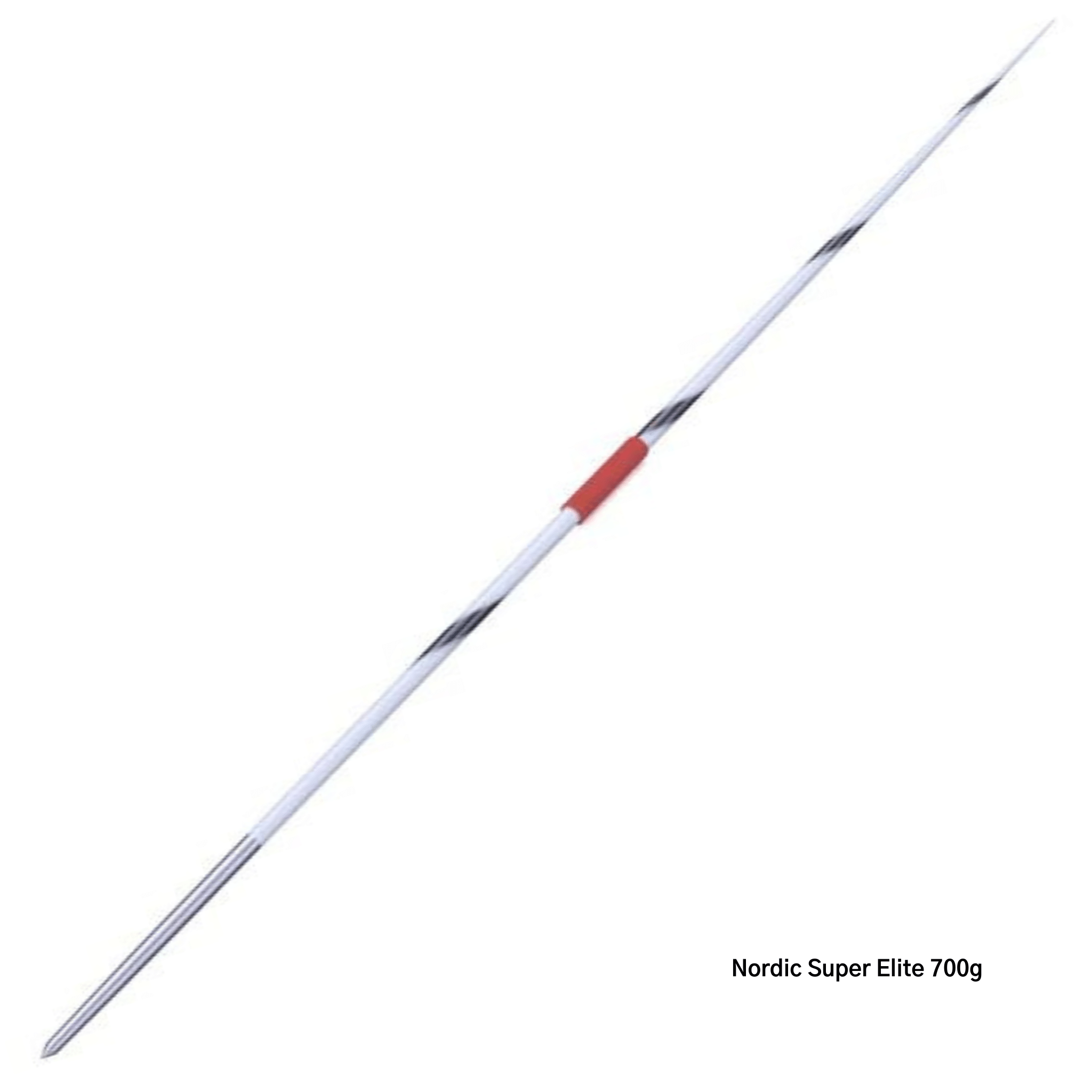 Nordic Super Elite Javelin | 700g | White body, grey spiral and red grip cord